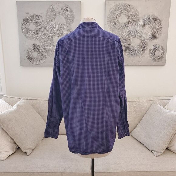 Banana Republic Long Sleeve Button Front Classic Fit Shirt Size Med - Picture 5 of 10